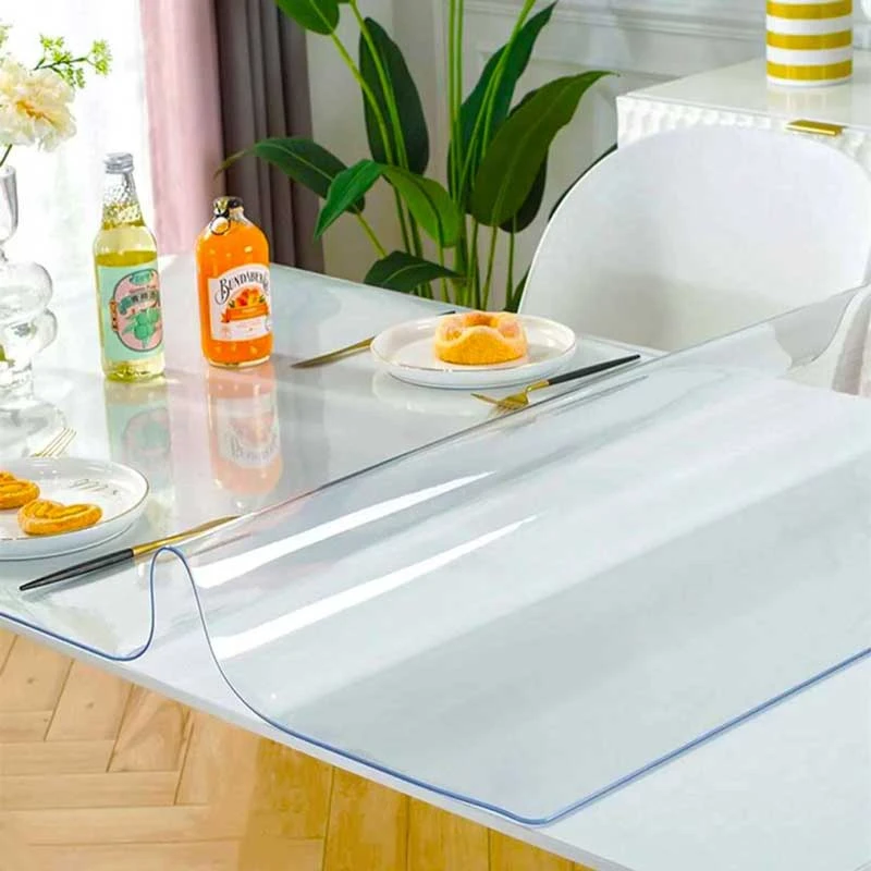طلق رومیزی ضخیم شفاف و باکیفیت مناسب میر ناهار خوری و سطح میز کار و کابینتی