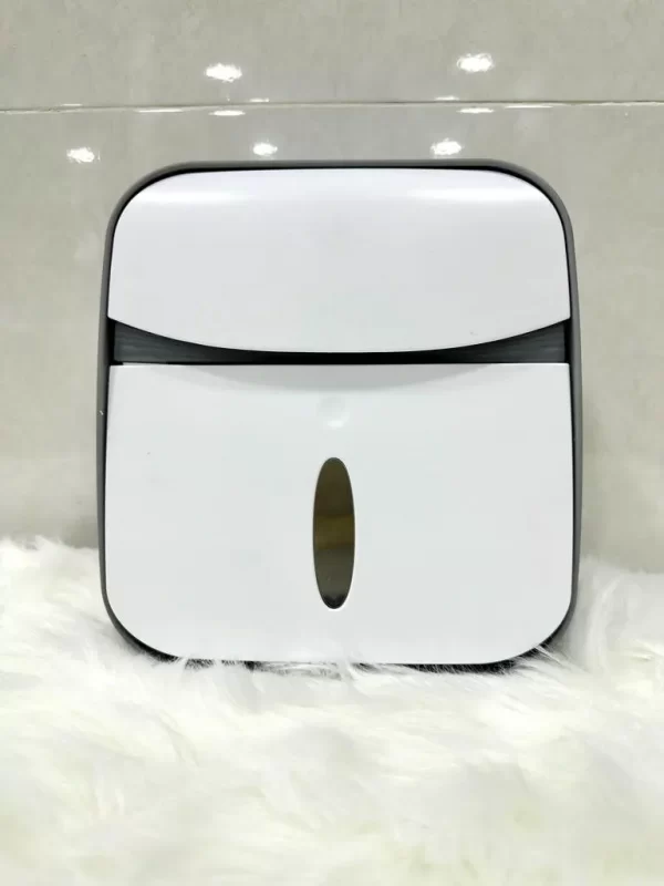باکس دستمال سرویس بهداشتی وارداتی رنگ سفید طوسی و سفید رزگلد